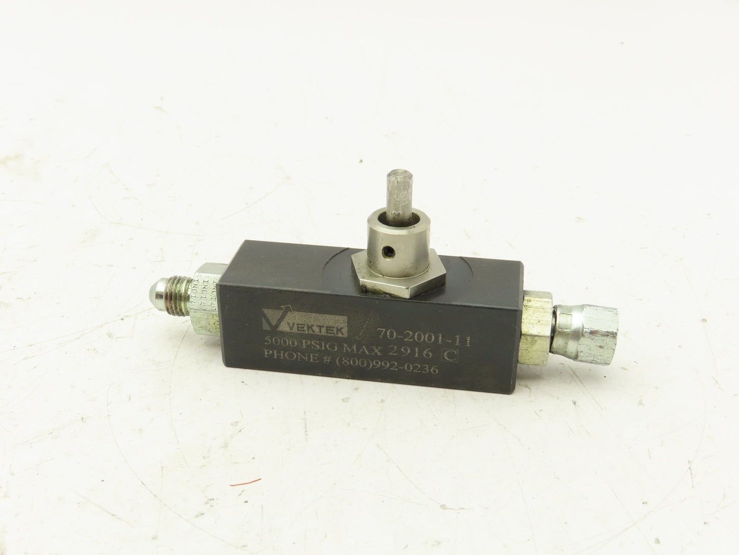 Vektek 70-2001-11 Precision Inline Flow Control Valve Needle 5000PSI 3GPM