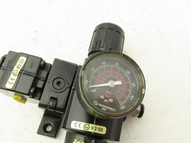 Norgren B73G-3AK-QD3-RMN Pneumatic Air Pressure Regulator 5-150PSI 3/8" NPT