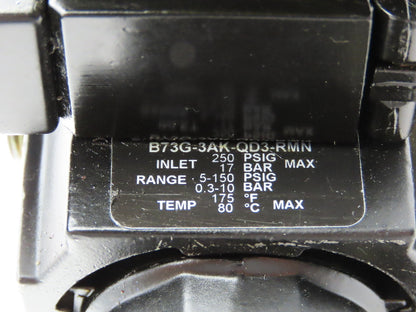 Norgren B73G-3AK-QD3-RMN Pneumatic Air Pressure Regulator 5-150PSI 3/8" NPT