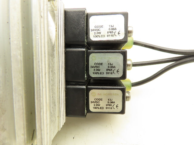 Norgren V61R611A-A213JA Pneumatic Air Direction Control Solenoid Valve Block 24V