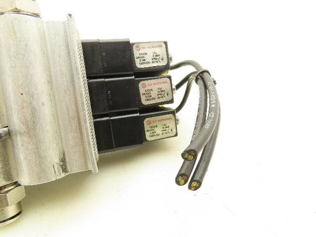 Norgren V61R611A-A213JA Pneumatic Air Direction Control Solenoid Valve Block 24V