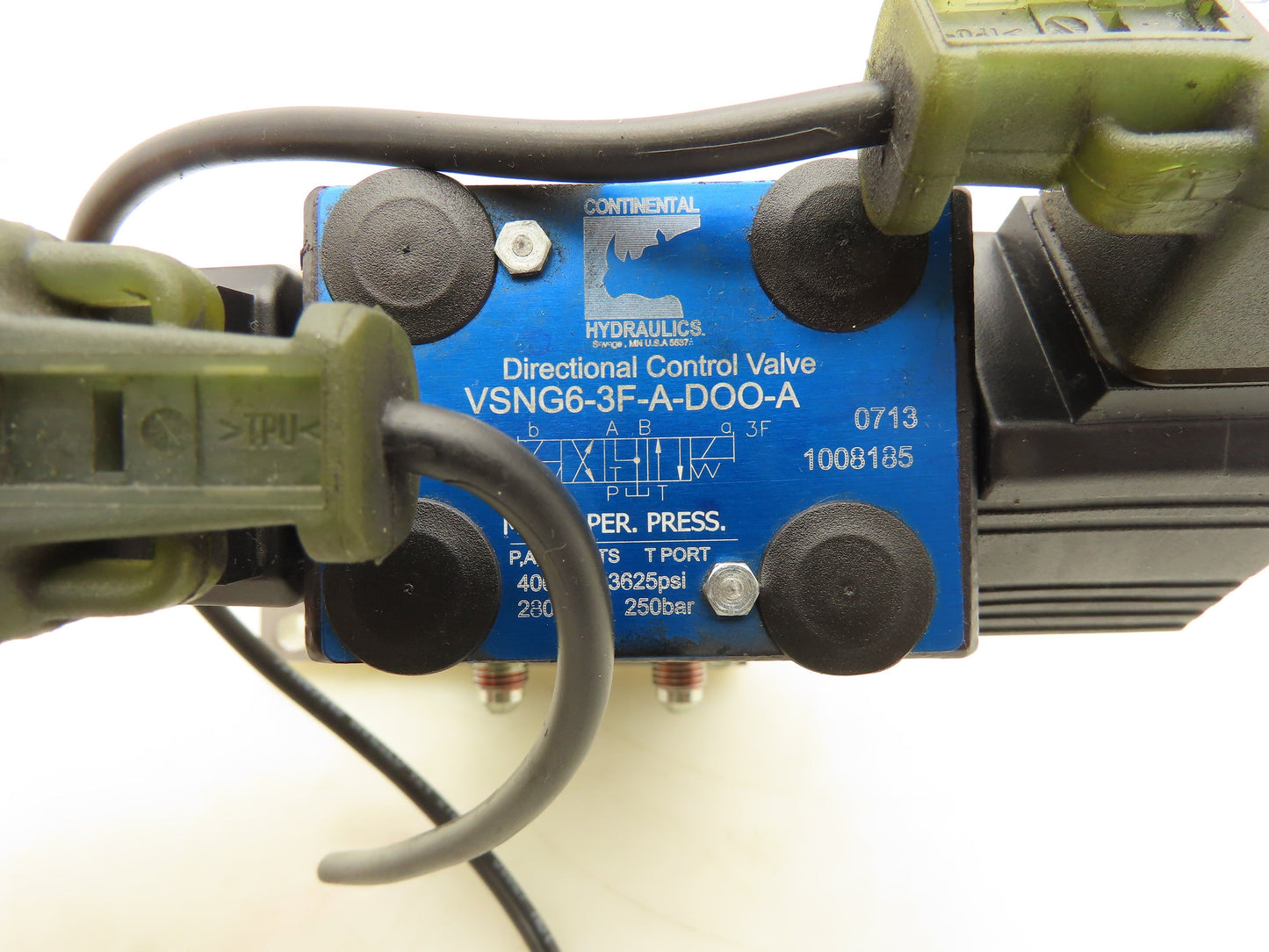 Continental VSNG6-3F-A-D00 Hydraulic Solenoid Directional Control Valve 4060PSI