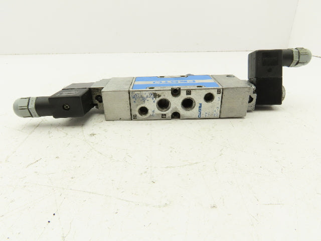 Festo MFH-5/3-G1/4-B Pneumatic Solenoid Valve 145 PSI 24VDC