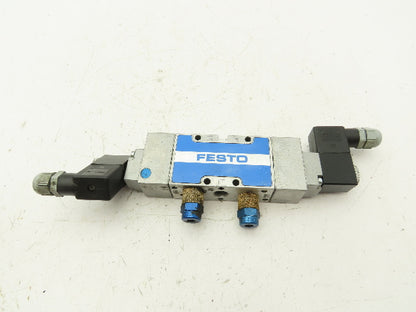 Festo MFH-5/3-G1/4-B Pneumatic Solenoid Valve 145 PSI 24VDC