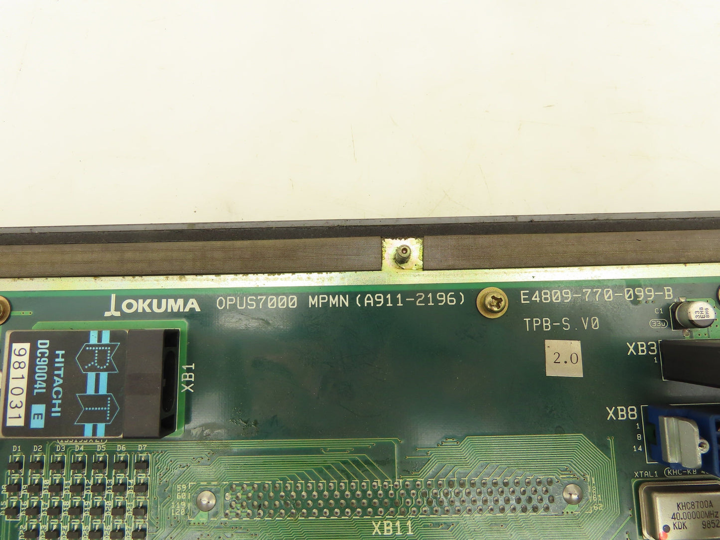 Okuma E0105-566-103-2 HMI Operator Control Panel