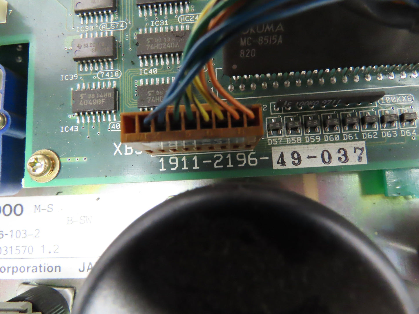 Okuma MPN7000 M-S CNC Lathe Operator Control Panel E0105-566-103-2