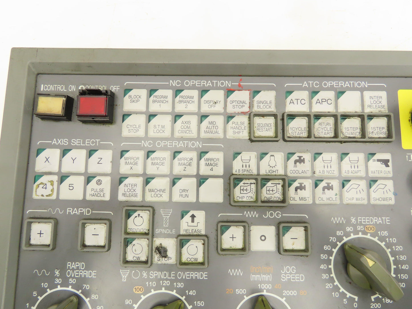 Okuma MPN7000 M-S CNC Lathe Operator Control Panel E0105-566-103-2