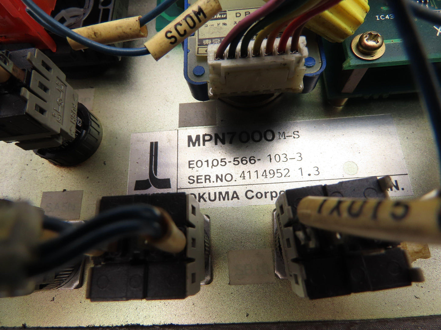 Okuma MPN7000 M-S CNC Lathe Operator Control Panel E0105-566-103-3