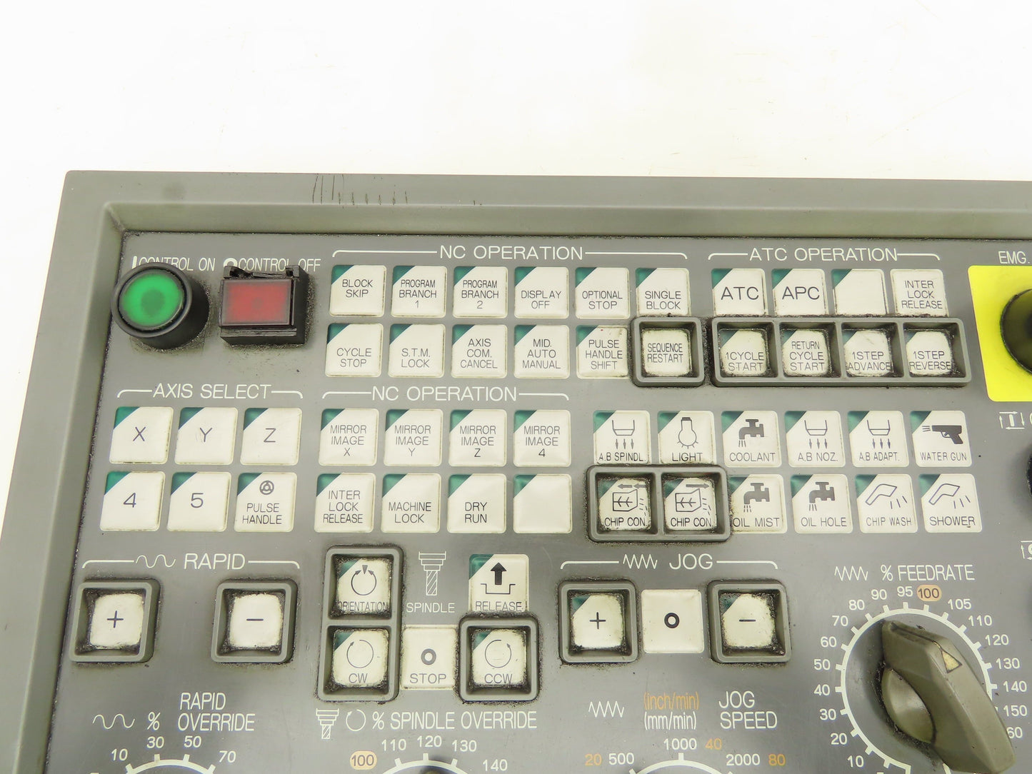 Okuma MPN7000 M-S CNC Lathe Operator Control Panel E0105-566-103-3