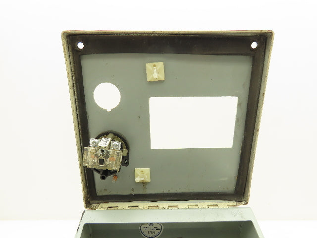 Hoffman C8C8 Sloped Top Operator Control Consolet Encloser 8x8x7.09" Steel