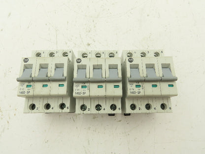 Allen Bradley 1492-SP3C150 Circuit Breaker 3 Pole 15A 415V Lot of 3