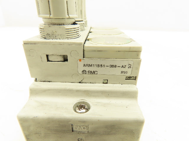SMC ARM11BB1-358-AZ Compact 3-Station Pneumatic Manifold Regulator DIN Rail