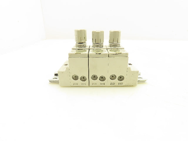 SMC ARM11BB1-358-AZ Compact 3-Station Pneumatic Manifold Regulator DIN Rail
