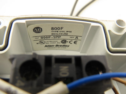 Allen Bradley 800F Toggle Switch 2-Way Spring Return 30mm Lever Operator