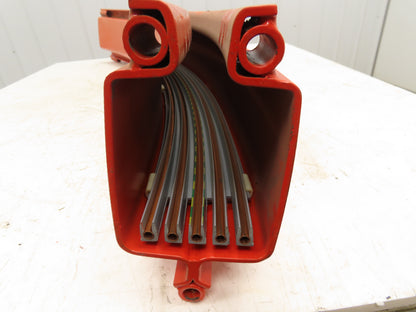 Demag KBK-II-R Overhead Crane 45° Curved Section Monorail 2200lb Power Rail 46"