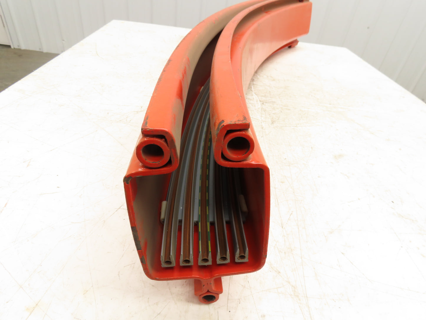 Demag KBK-II-R Overhead Crane 45° Curved Section Monorail 2200lb Power Rail 46"