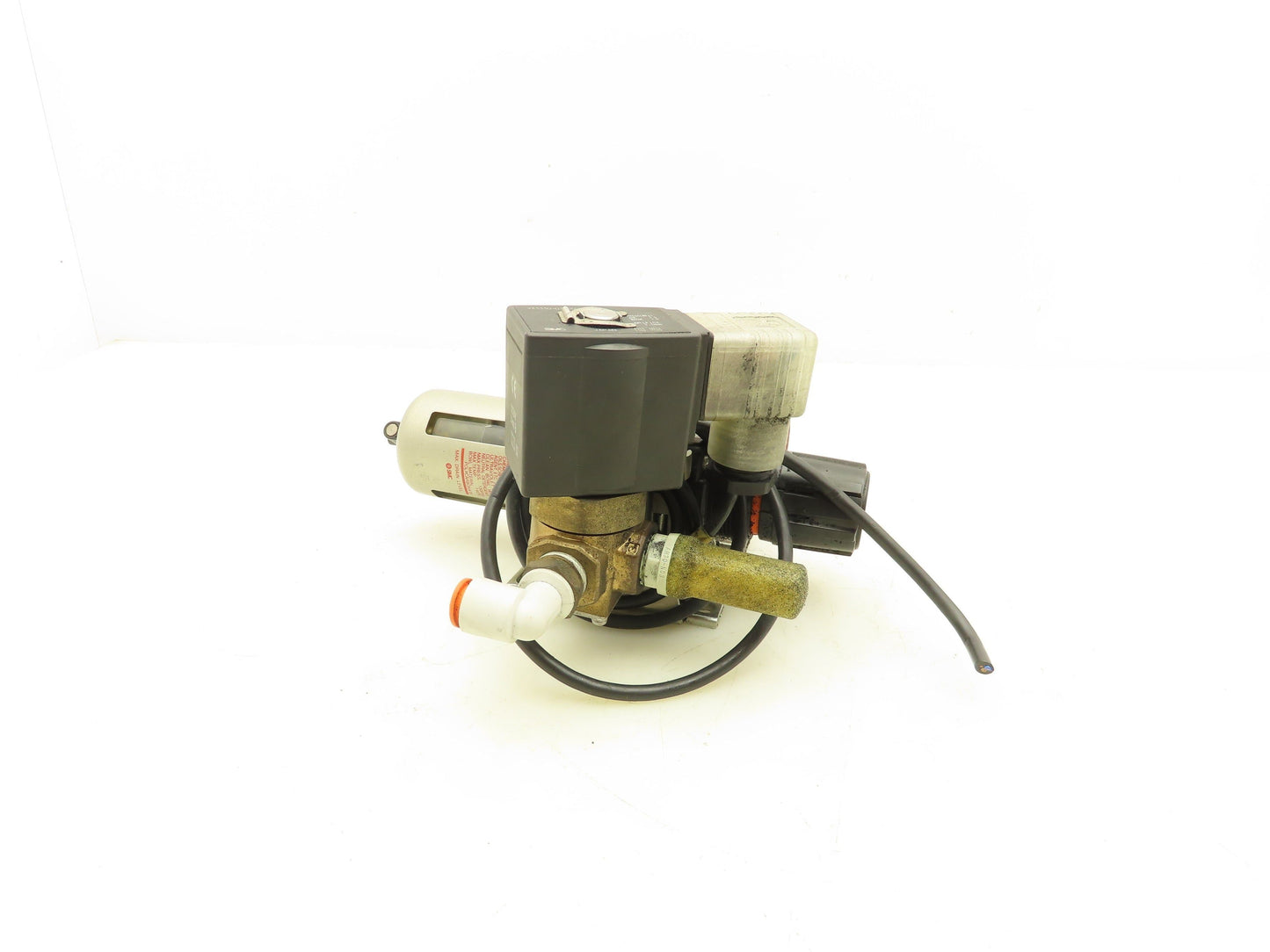 SMC AW30-N03E-Z 3/8" Air Line Filter Regulator Combo Lockout & Solenoid Valve