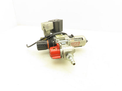 SMC AW30-N03E-Z 3/8" Air Line Filter Regulator Combo Lockout & Solenoid Valve