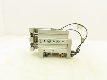 SMC MXS25TN-50B Pneumatic Air Slide Table Dual Rod Guided Cylinder 50mm Stroke
