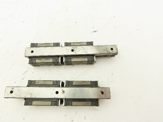 LM Linear Guide Bearing 2-Block Rail 15mm x 140mm Length 24mm Block Ht Lot of 2