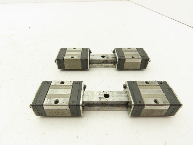 LM Linear Guide Bearing 2-Block Rail 15mm x 140mm Length 24mm Block Ht Lot of 2
