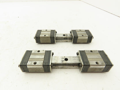 LM Linear Guide Bearing 2-Block Rail 15mm x 140mm Length 24mm Block Ht Lot of 2