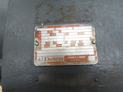 Delco 3N9317C0Z Electric Motor 75HP 405TYZ Frame 230/460V 1180RPM Dual Shaft