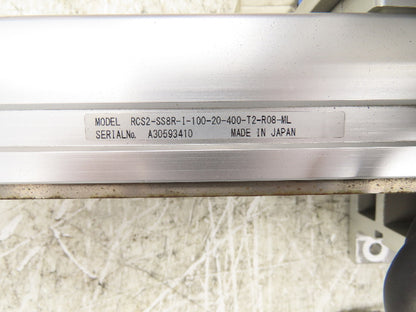 IAI RCS2-SS8R-I-100-20-400-T2 Robo Cylinder Incremental Linear Servo Actuator