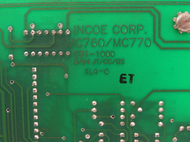 Incoe Microcom 770 MC760 PLC Temperature Controller Injection Molding Hot Runner