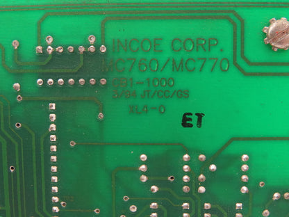 Incoe Microcom 770 MC760 PLC Temperature Controller Injection Molding Hot Runner