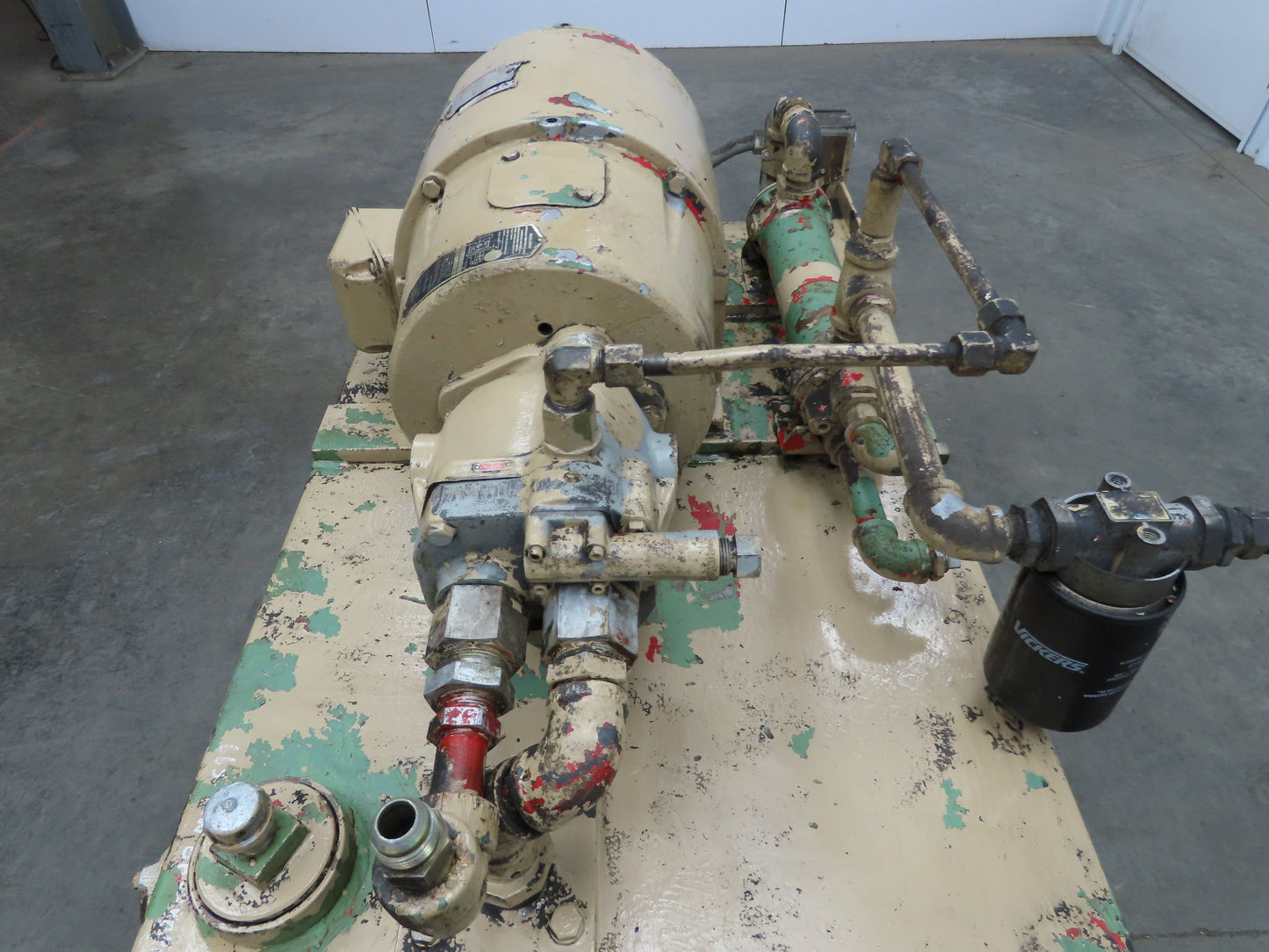 Vickers PVB15-LSY-31-CM11 Hydraulic Power Unit 10Hp 75 Gallon Tank 1500PSI 15GPM