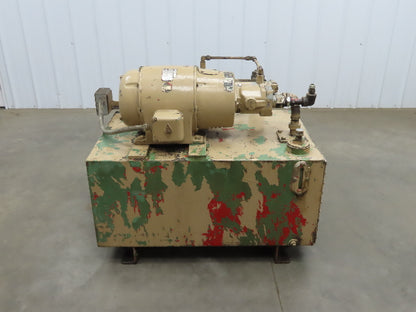Vickers PVB15-LSY-31-CM11 Hydraulic Power Unit 10Hp 75 Gallon Tank 1500PSI 15GPM
