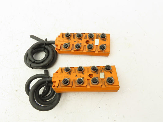 Lumberg ASB 8/LED NPN 5/4 Actuator Sensor Distribution Box 8 Plug-In Lot of 2