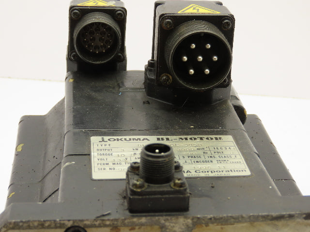 Okuma BL-MC100E-30SB AC Servo Motor 3kW 3000 RPM 133V 3PH Encoder ER-FC-2048D