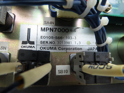 Okuma MPN7000 M-S Operator Control Panel E0105-566-103-3