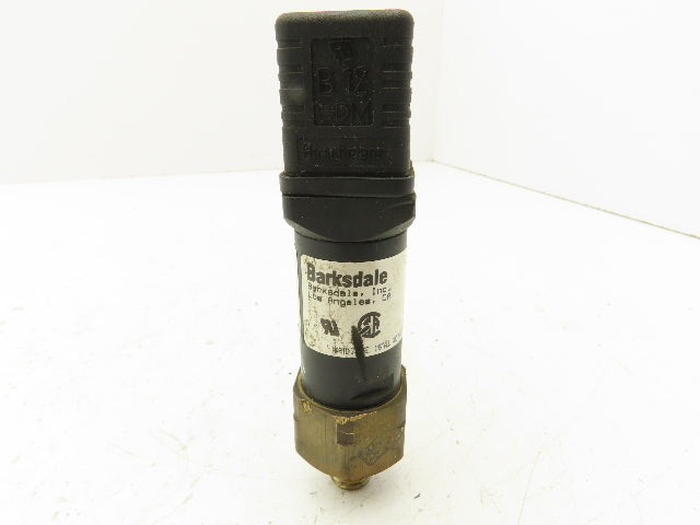 Barksdale 96210-BB2-S0073 Pressure Switch Sensor DECR 15PSI 1000PSI Max 1/4" NPT