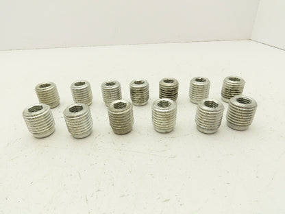 Threaded Locking Insert 3/4-10 x 1-1/4-7 Thread Repair Allen Hex Drive Lot of 13