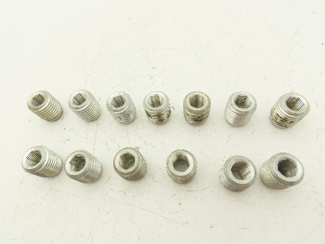 Threaded Locking Insert 3/4-10 x 1-1/4-7 Thread Repair Allen Hex Drive Lot of 13