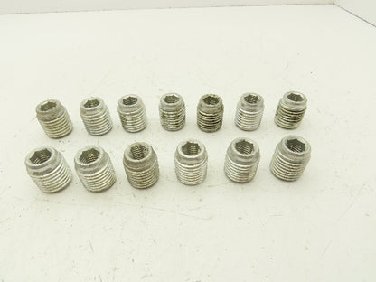 Threaded Locking Insert 3/4-10 x 1-1/4-7 Thread Repair Allen Hex Drive Lot of 13