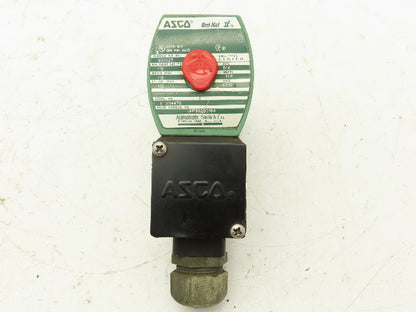 Asco JKF8320G184 Red Hat Solenoid Valve 3-Way 1/4" NPT 24VDC Coil