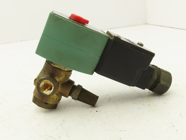 Asco JKF8320G184 Red Hat Solenoid Valve 3-Way 1/4" NPT 24VDC Coil