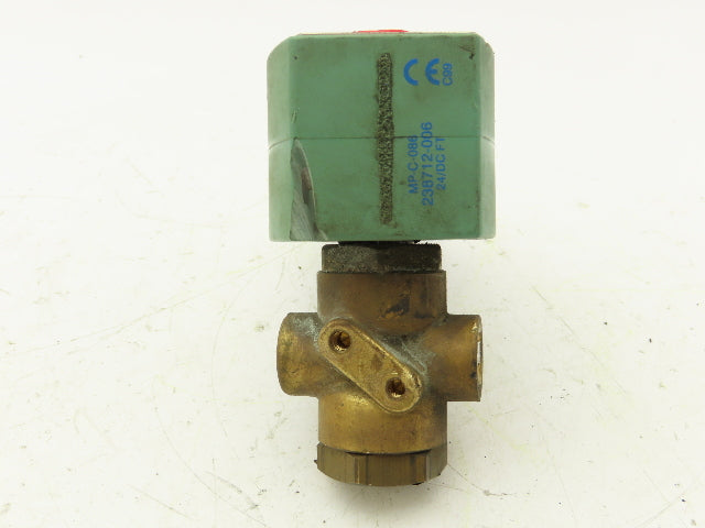 Asco JKF8320G184 Red Hat Solenoid Valve 3-Way 1/4" NPT 24VDC Coil