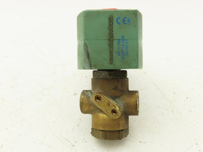 Asco JKF8320G184 Red Hat Solenoid Valve 3-Way 1/4" NPT 24VDC Coil