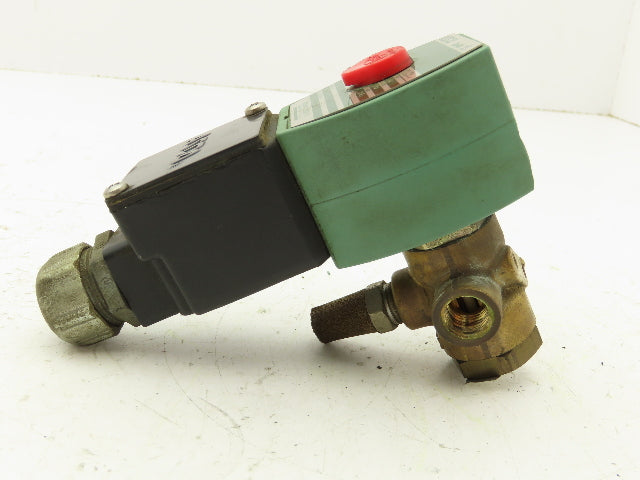 Asco JKF8320G184 Red Hat Solenoid Valve 3-Way 1/4" NPT 24VDC Coil