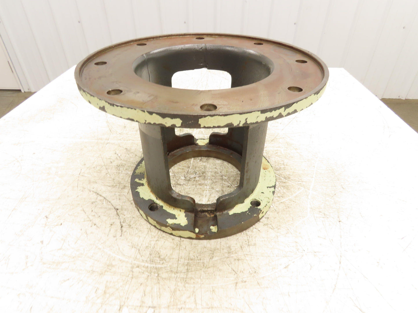 NEMA 324-405TSC Pump Motor C-Face Adapter Cast-Iron Bell Housing 8/4-Bolt SAE-D