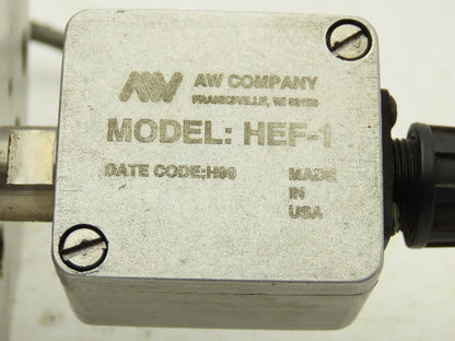 AW Company JVA-60KL Positive Displacement Gear Flow Meter Hall Effect Sensor