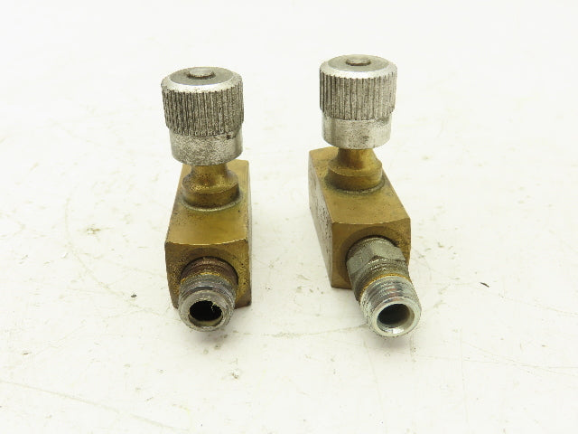 Parker PN400B Flow Control Needle Valve 1/4" NPT 2000PSI Lot of 2