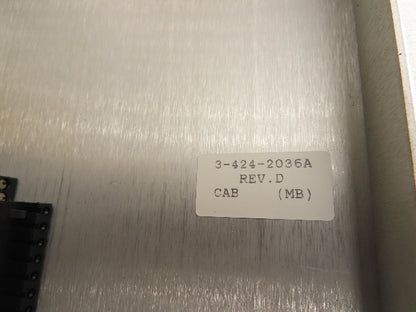 Cincinnati Milacron 3-424-2036A Slot Card Chassis Rack Motherboard 3-542-1058A