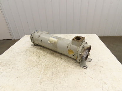 ITT SX2000/HFF 24" Oil Cooler Shell & Tube Heat Exchanger 4-Pass 1.5" NPT x SAE