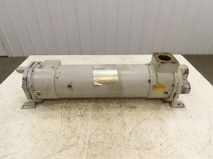 ITT SX2000/HFF 24" Oil Cooler Shell & Tube Heat Exchanger 4-Pass 1.5" NPT x SAE